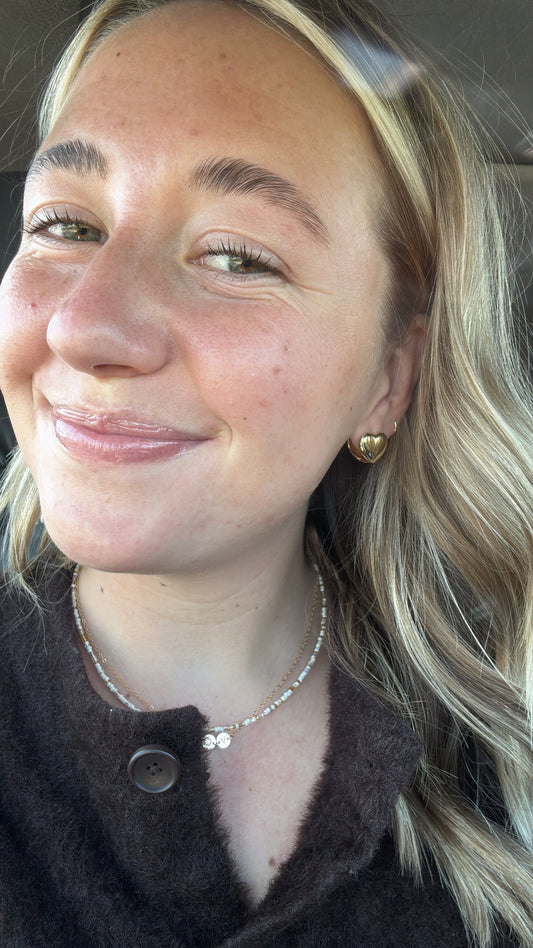 Cappuccino Beaded Neckalce