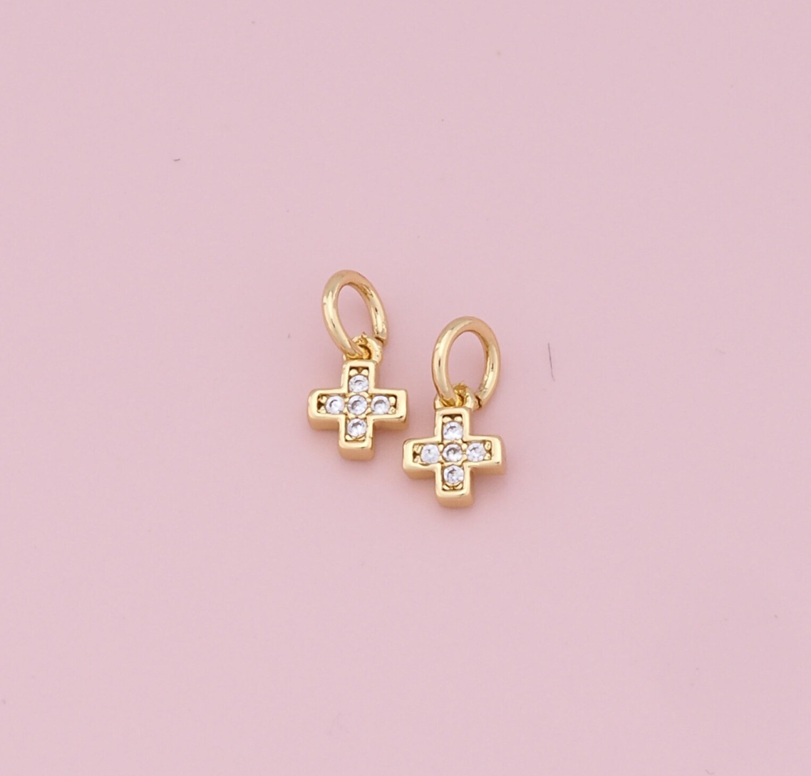 Teeny Cross Charm