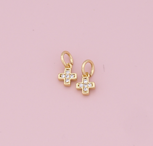 Teeny Cross Charm