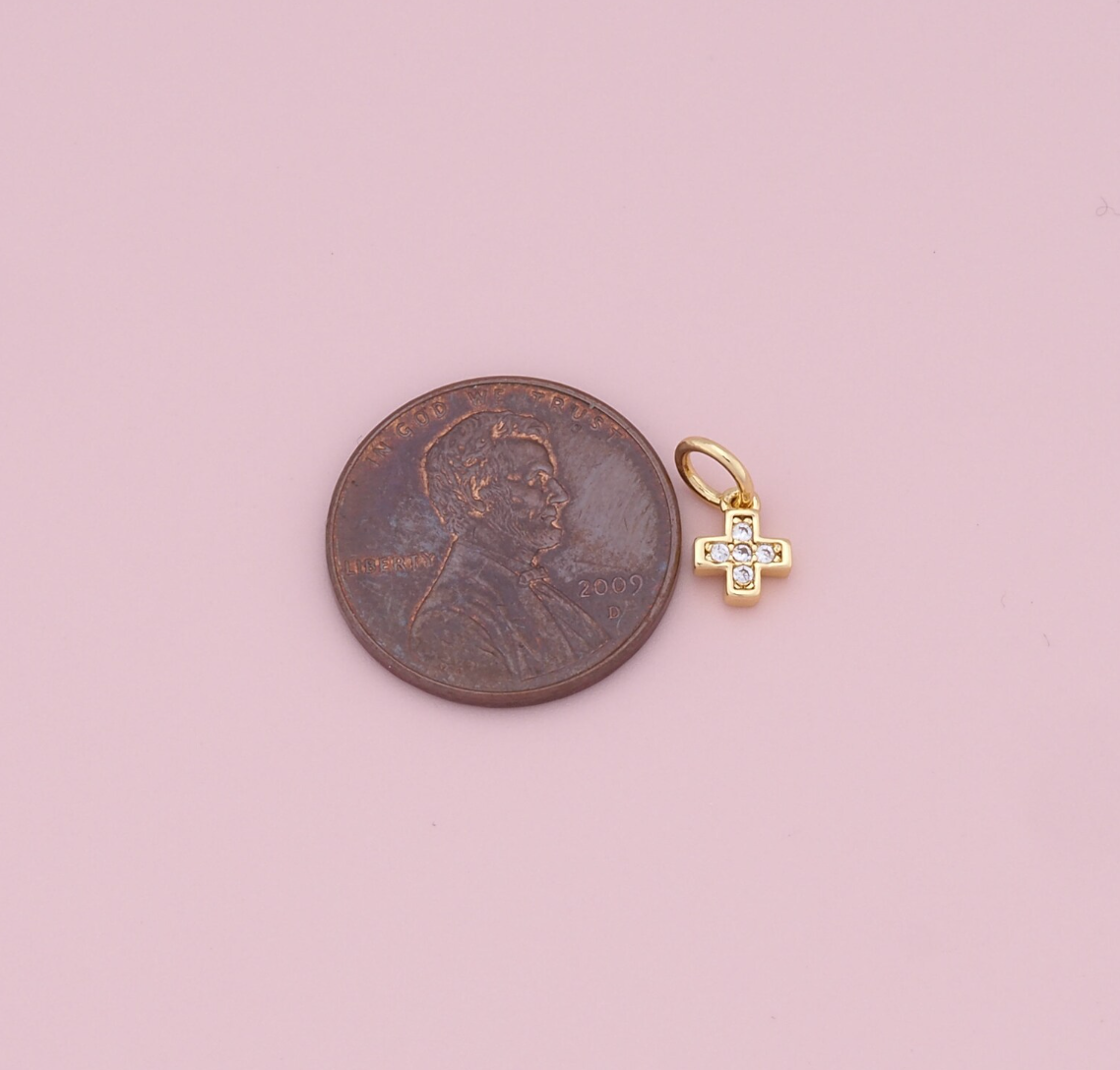 Teeny Cross Charm