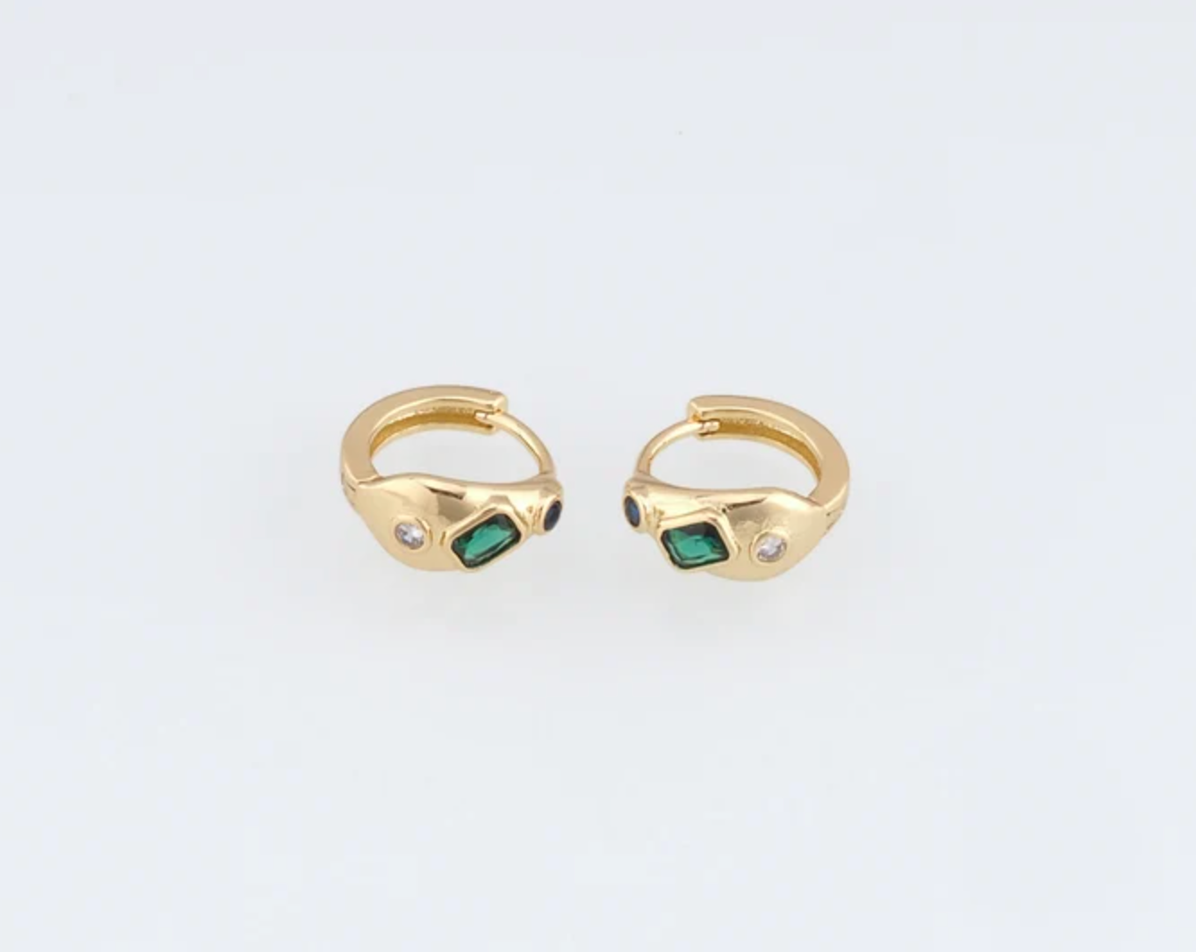 Emerald Hoops