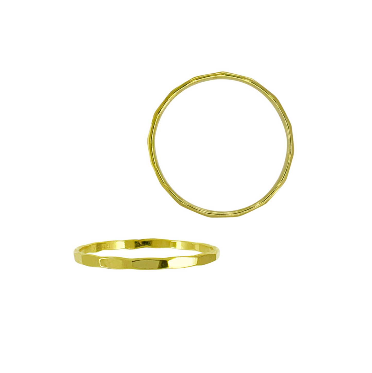 Hammered Stacking Ring