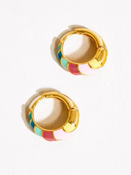 Colorful Spring Hoops