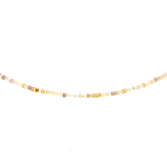 Cappuccino Beaded Neckalce