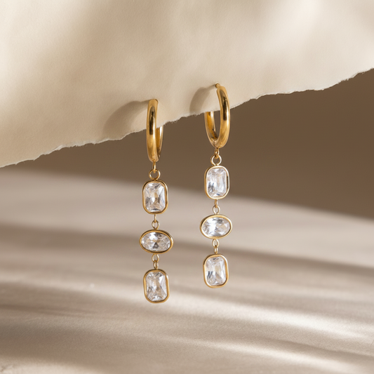 Bezel Drop Hoops