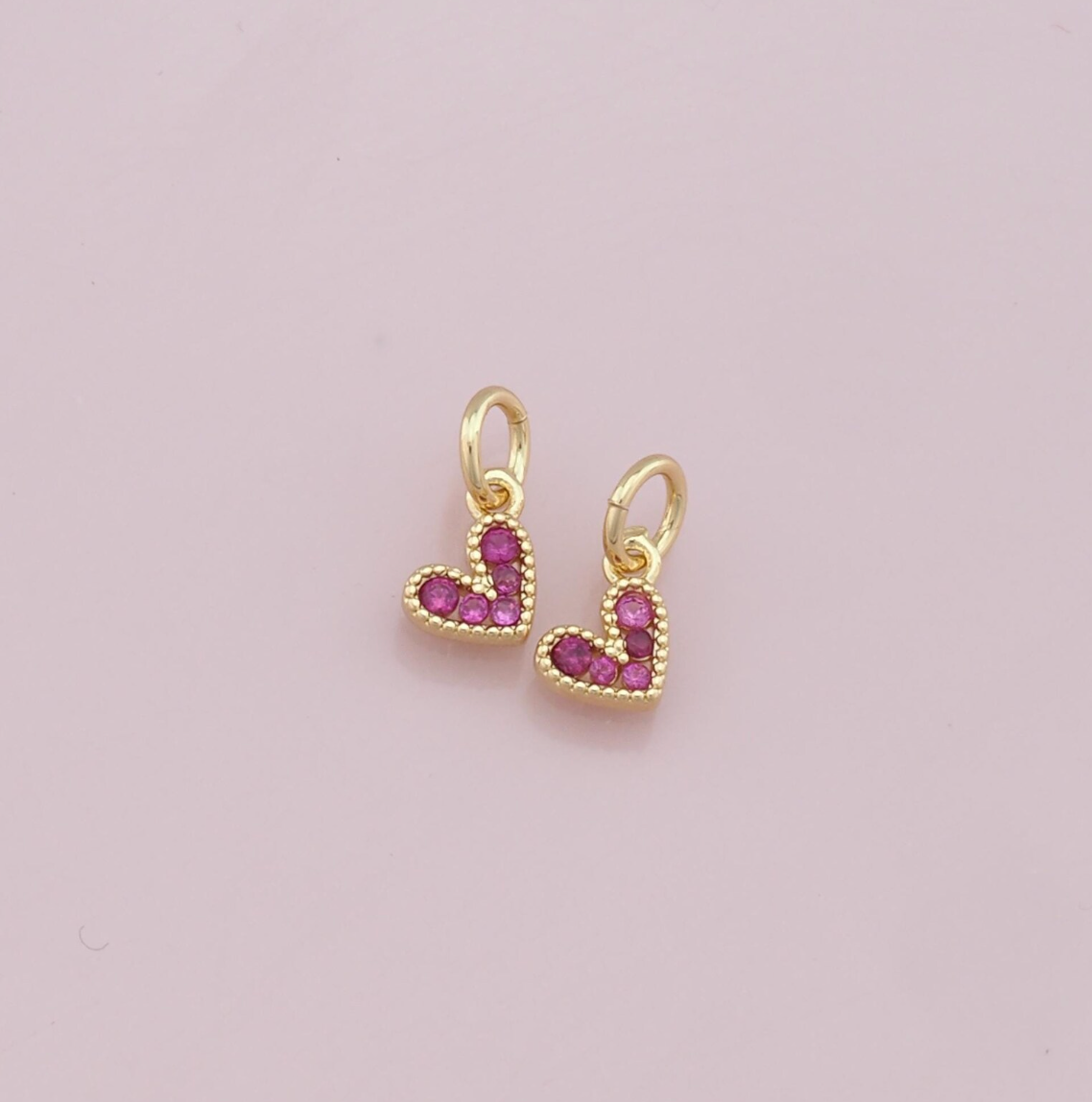 Sparkle Heart Charm