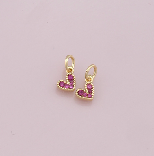 Sparkle Heart Charm