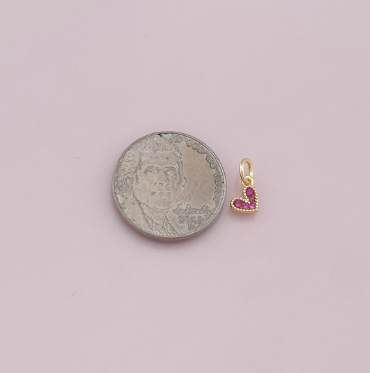 Sparkle Heart Charm