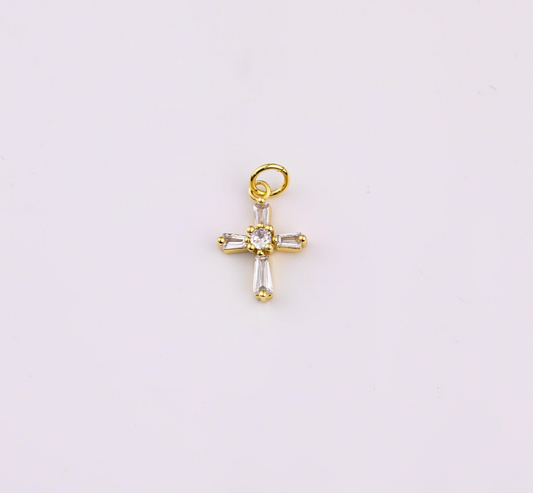 Diamond Cross Charm