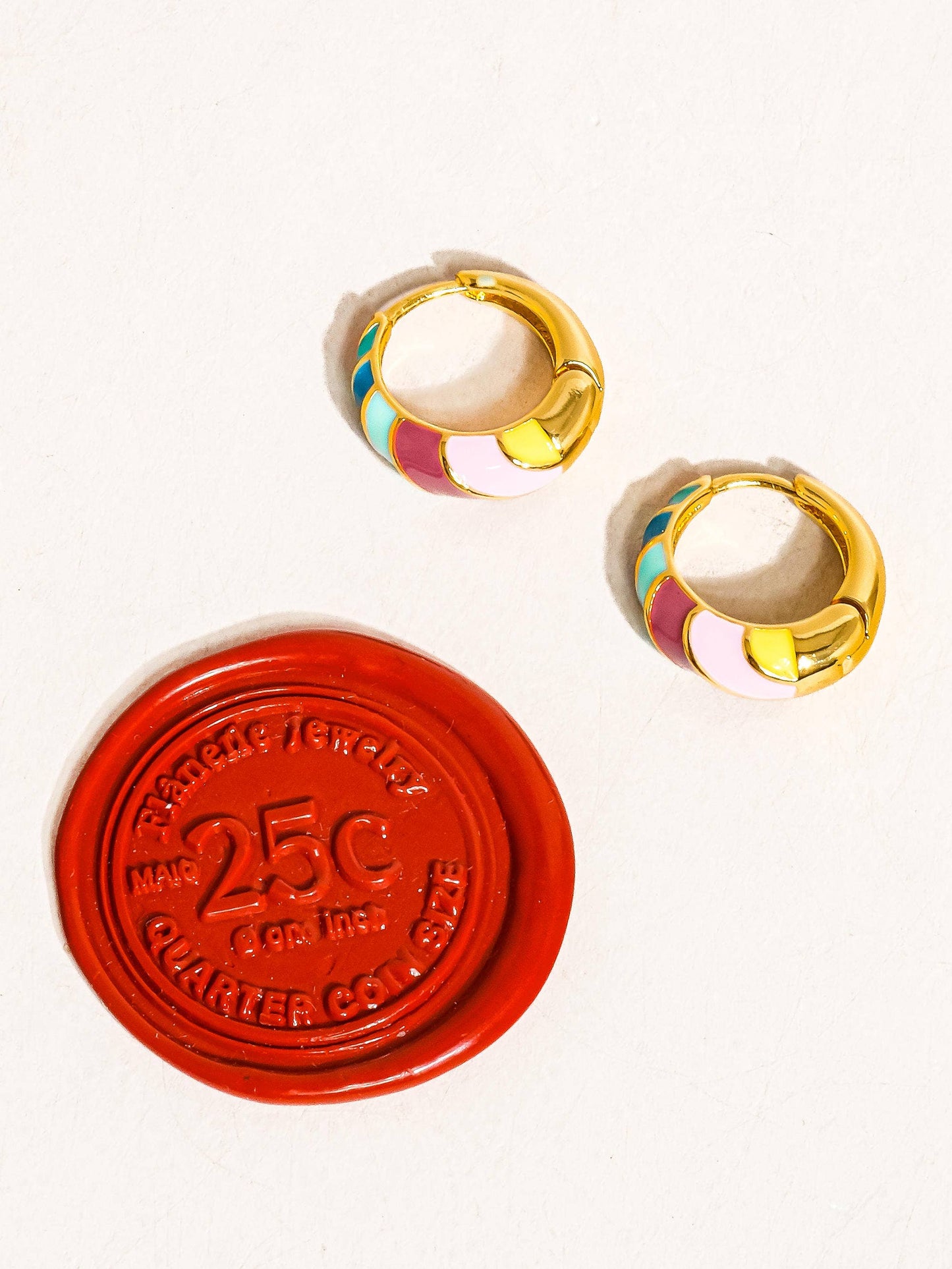 Colorful Spring Hoops